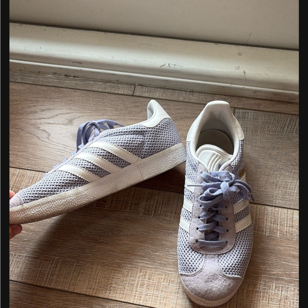 Adidas Lilac and Cream Mesh Sneakers